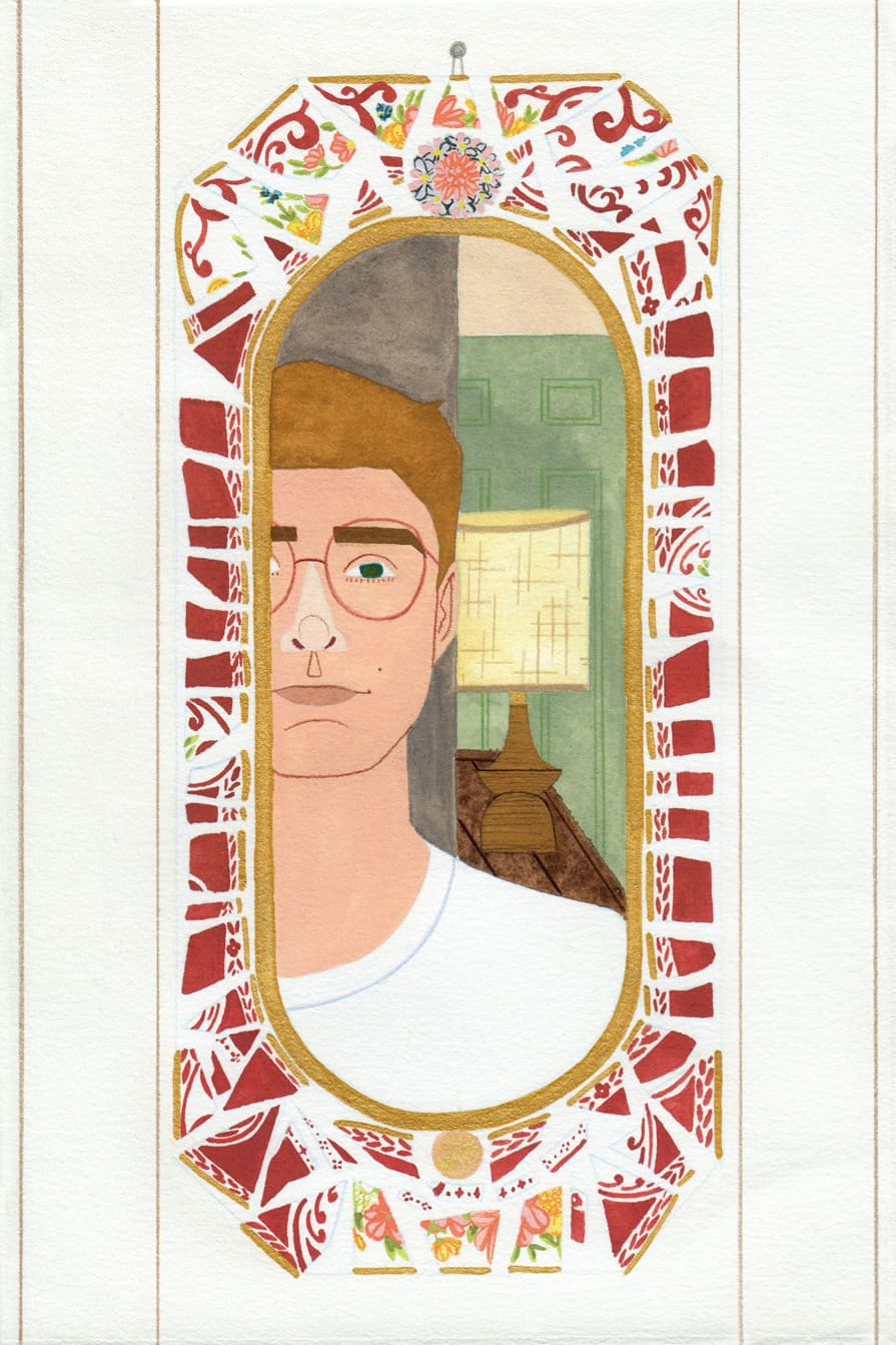 Self Portrait in Desert Mirror