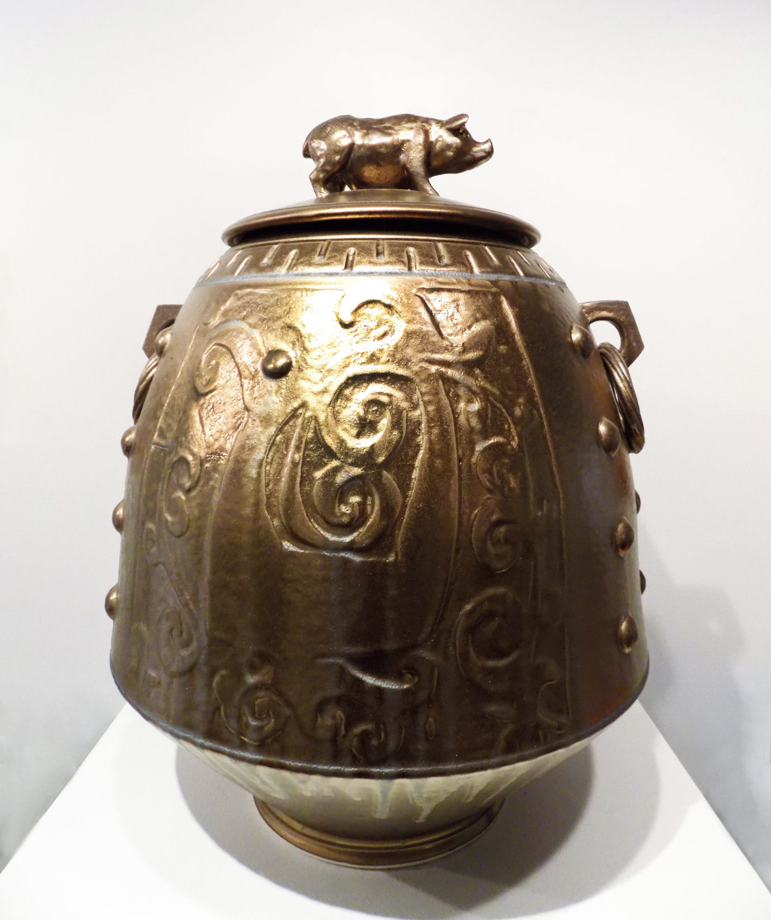 Gold Pig Urn