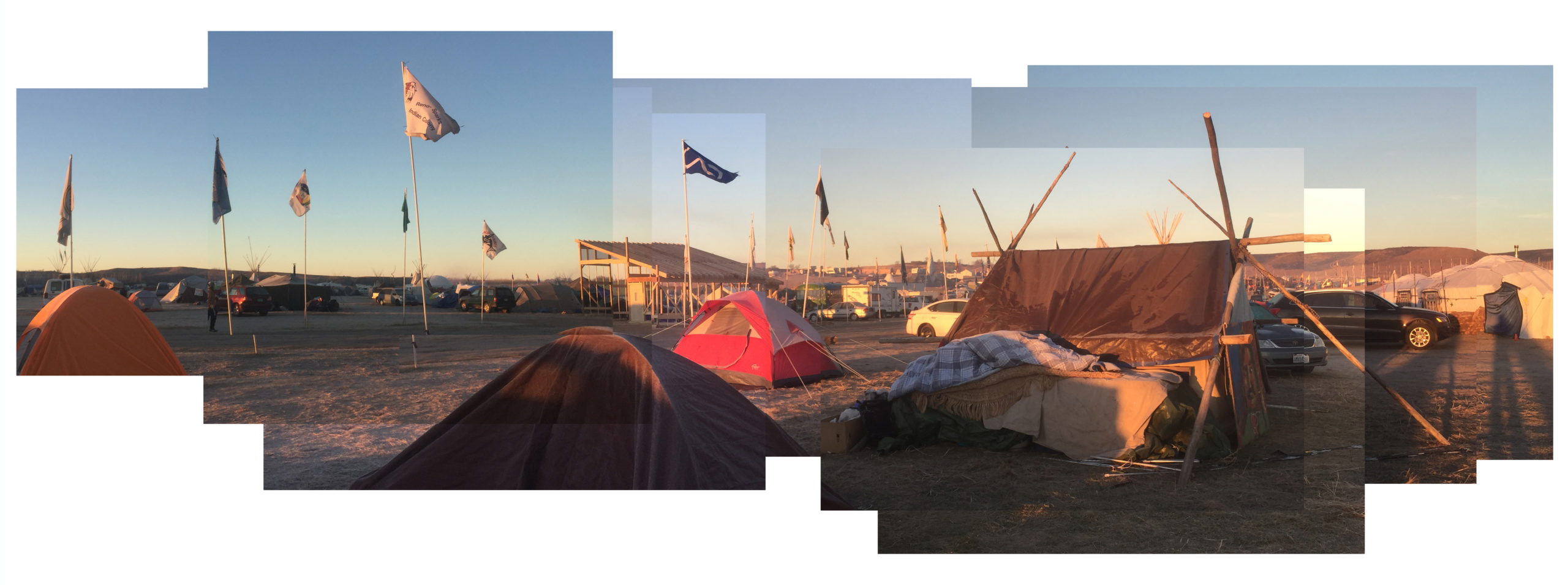 Flags at Oceti Sakowin Encampment
