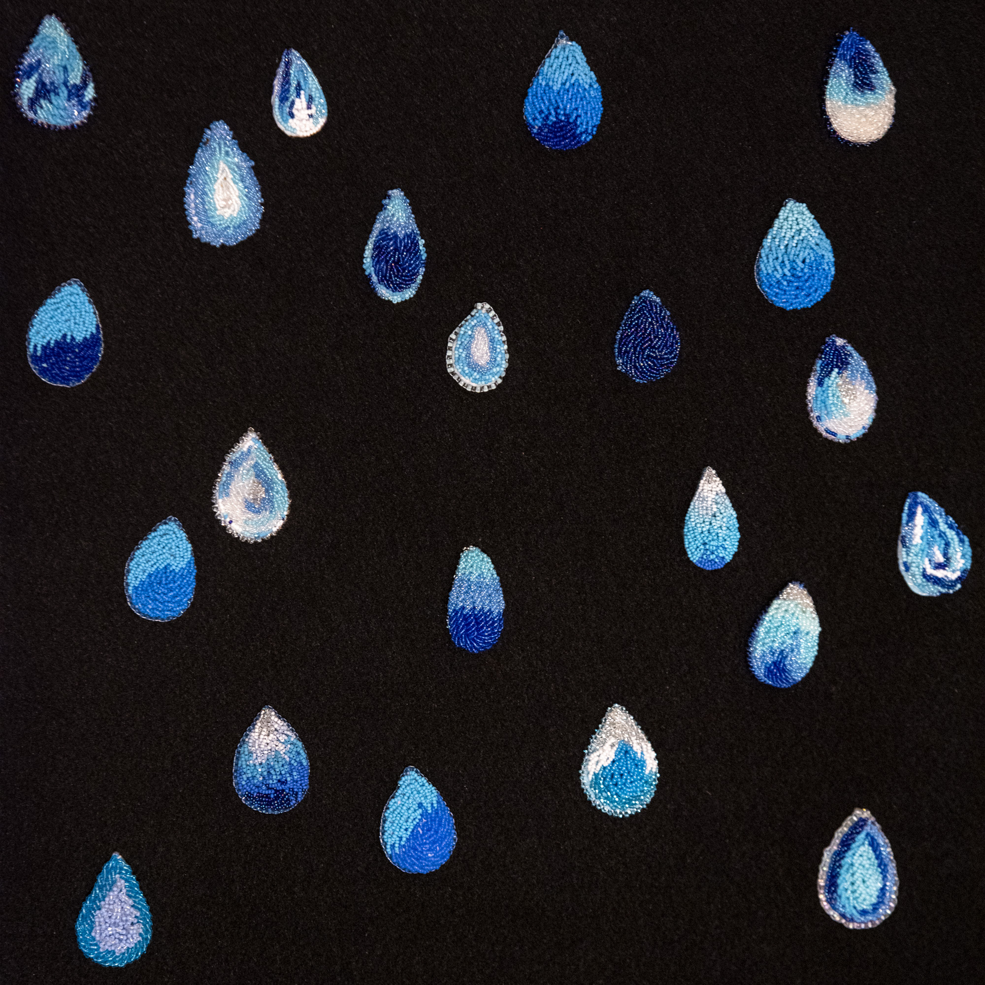 Beaded Water Droplets