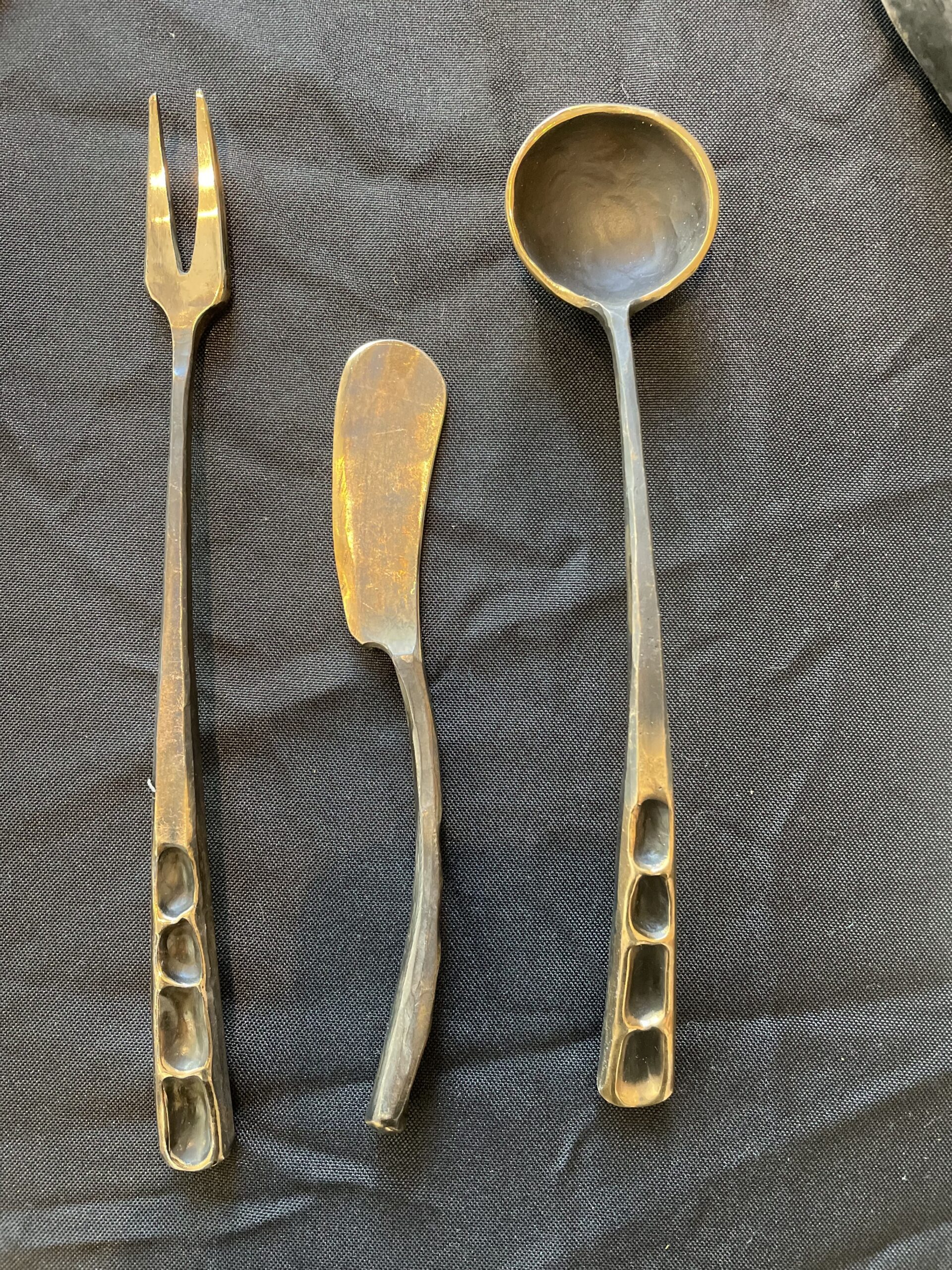 Bronze snack set