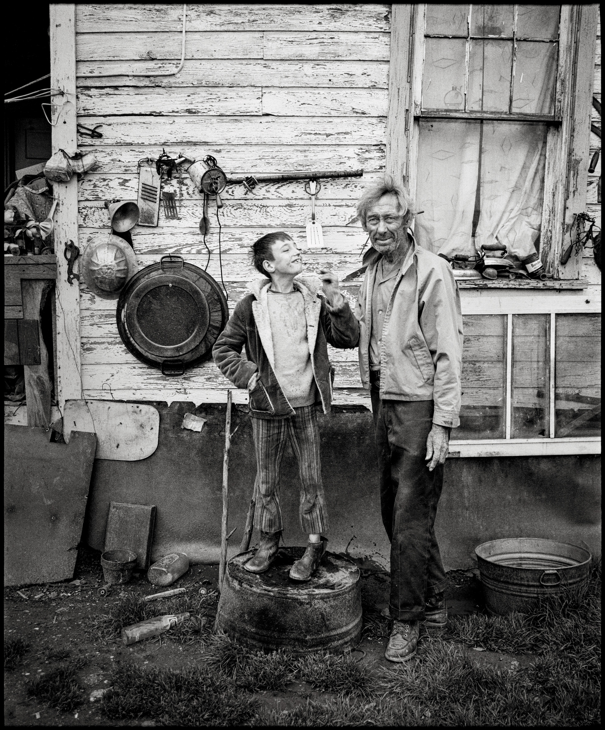 Father & Son At Home