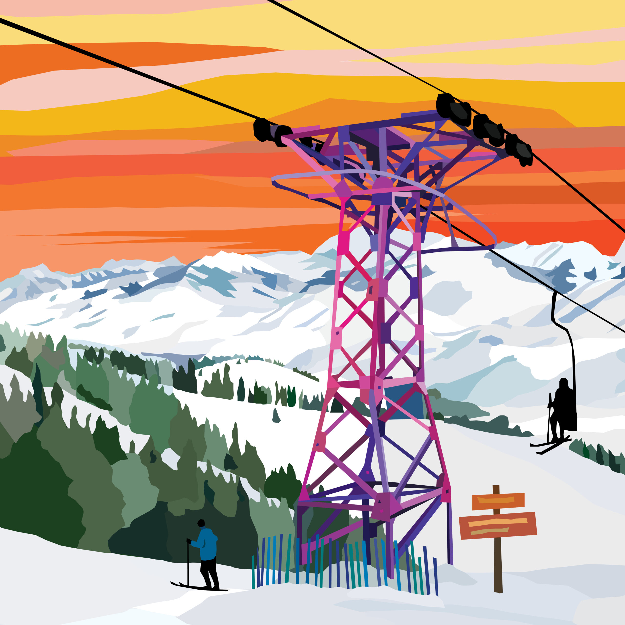 Retro Ski 1