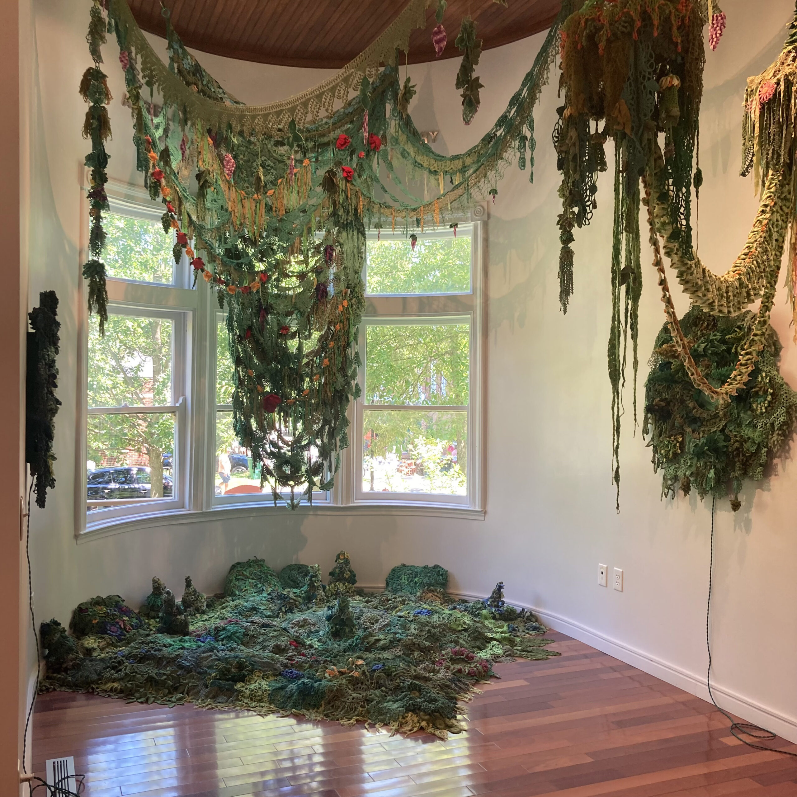 Site-specific installation located in Angela Fowler Memorial Gallery